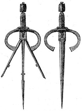 Linkehanddolch (geöffnet u. geschlossen). Linkehanddolch (geöffnet u. geschlossen).