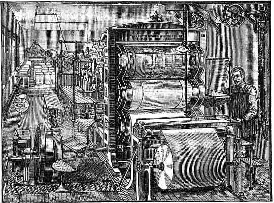 Bibliograhisches Institut, MAN-Rotationsdruckmaschine, Erdgeschoss